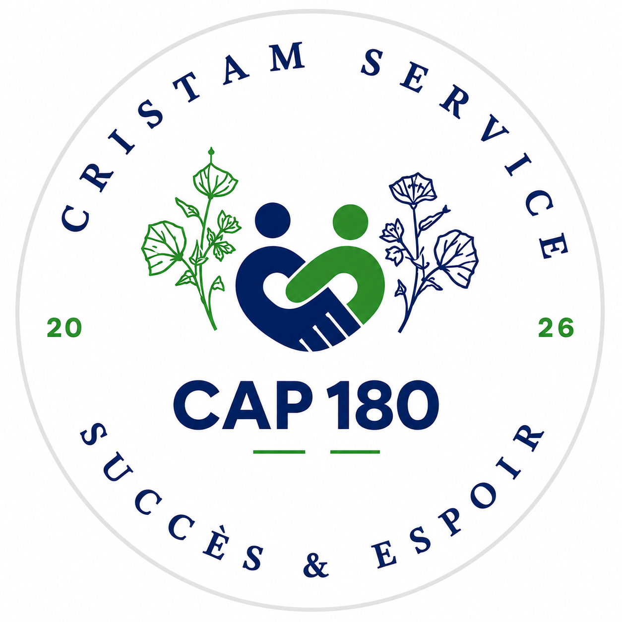 Logo CAP180 2026 — CRISTAM SERVICE, Succès et Espoir